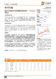 家用电器周观点：提示关注面板压力持续缓解的黑电板块