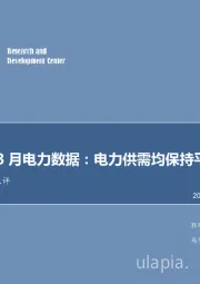 2018年3月电力数据：电力供需均保持平稳增长