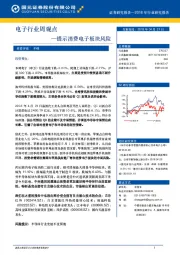 电子行业周观点：提示消费电子板块风险