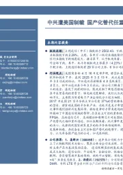 通信行业周报：中兴遭美国制裁 国产化替代任重而道远