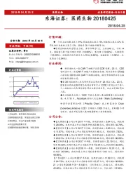 医药生物行业日报