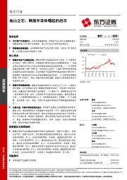 电子行业深度报告：他山之石，韩国半导体崛起的启示