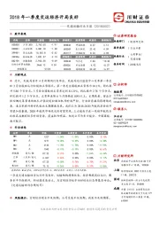 交通运输行业日报：2018年一季度交运经济开局良好