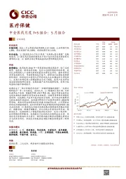 医疗保健行业动态：中金医药月度7+5组合：5月组合