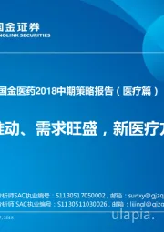 国金医药2018中期策略报告（医疗篇）：政策推动、需求旺盛，新医疗方兴未艾