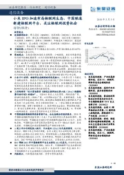 通信设备行业研究：小米IPO加速布局物联网生态，中国联通新建物联网平台，关注物联网投资机会