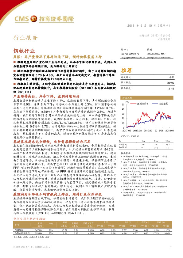 钢铁行业周报：高产量情况下库存快速下降，预计价格震荡上行