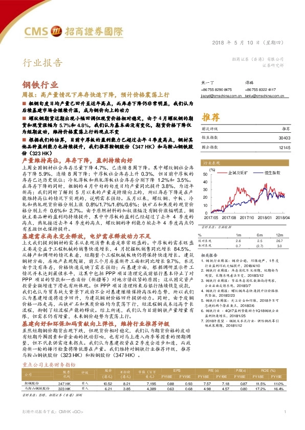 钢铁行业周报：高产量情况下库存快速下降，预计价格震荡上行