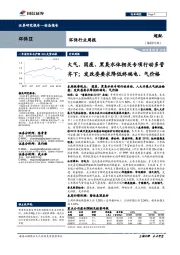 环保行业周报：大气、固废、黑臭水体相关专项行动多管齐下；发改委要求降低终端电、气价格