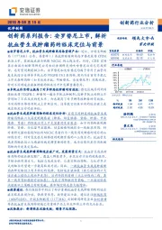 创新药系列报告:安罗替尼上市,解析抗血管生成肿瘤药的临床定位与前景