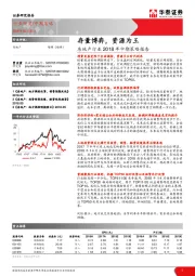 房地产行业2018年中期策略报告：存量博弈，资源为王