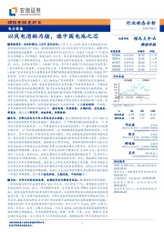 电力设备行业动态分析：以风电消纳为核，造中国电池之芯