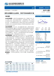 电子行业动态报告：国家支持兼国内支出强劲，中国半导体设备增长可期