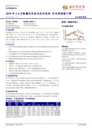 电气设备行业研究周报：2018年1-4月新疆光伏发电运行良好 弃光率持续下降