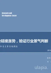 农林牧渔2018年5月第5期周报：捕捞季参价延续涨势，验证行业景气判断