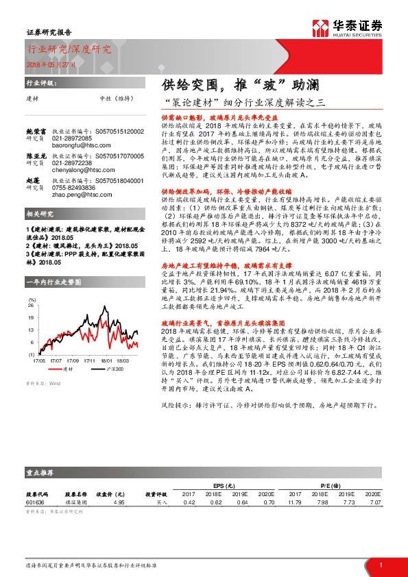 “策论建材”细分行业深度解读之三：供给突围，推“玻”助澜
