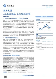 家用电器行业周报：白电稳健超预期，龙头逻辑不断增强