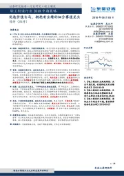 轻工制造行业2018中期策略:优选价值白马,拥抱有业绩的细分赛道龙头