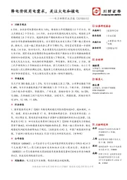 电力环保行业月报：降电价促用电需求，关注火电和核电
