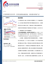 白羽肉鸡行业点评：巴西反倾销初裁落地，利好国内肉鸡产业