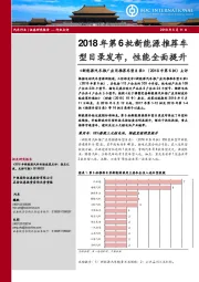 《新能源汽车推广应用推荐车型目录》（2018年第6批）点评：2018年第6批新能源推荐车型目录发布，性能全面提升