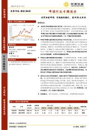 啤酒行业专题报告：世界杯看啤酒：区域格局稳定，盈利拐点到来