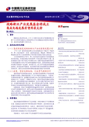 电子行业简评研究：战略新兴产业发展基金将成立 集成电路发展有望再获支持