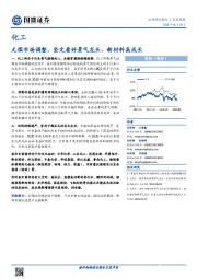 化工行业周报：无惧市场调整，坚定看好景气龙头、新材料高成长