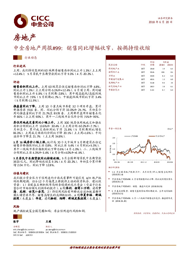 中金房地产周报#99：销售同比增幅收窄，按揭持续收缩