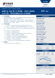 机械行业2018第25周周报:OPEC+将提高推荐(维持)石油产量,寒武纪获数亿美元B轮融资
