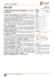 稀有金属行业研究周报:小金属半年度总结-钒系产品价格涨幅近50%,创2014年以来新高