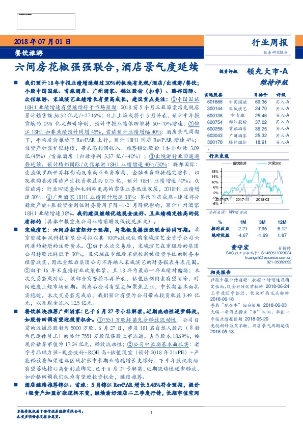 餐饮旅游行业周报：六间房花椒强强联合，酒店景气度延续