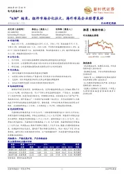 电气设备行业研究周报:“630”结束,组件市场分化拉大,海外布局企业经营良好