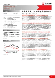 “芯”装备产业笔记之十：投资新阶段，行业选择重要性凸显