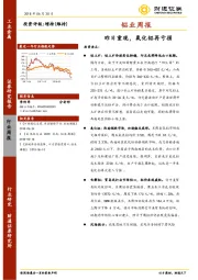 铝业周报：昨日重现，氧化铝再亏损