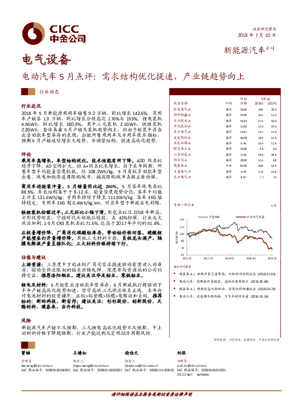 电气设备：电动汽车5月点评：需求结构优化提速，产业链趋势向上