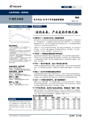 电子行业18年下半年度投资策略:迈向未来,产业走向升级之路