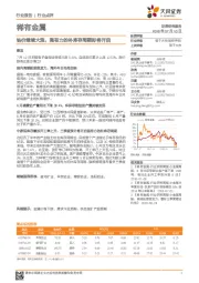 稀有金属行业点评:钴价继续大涨,强有力的补库存周期即将开启