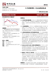 锂电池行业月报：6月持续增长 关注结构性机会