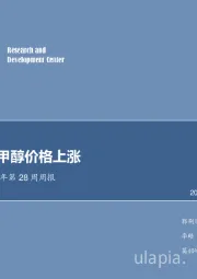 化工行业2018年第28周周报：制冷剂、甲醇价格上涨