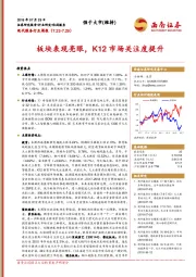 现代服务行业周报：板块表现亮眼，K12市场关注度提升