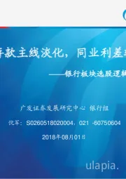 银行板块选股逻辑变化：存款主线淡化，同业利差转折