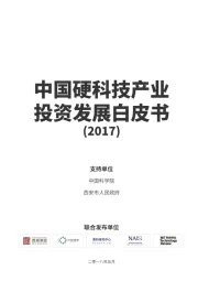 中国硬科技产业投资发展白皮书（2017）