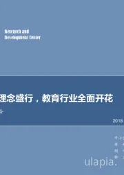 教育行业专题报告：终身学习理念盛行，教育行业全面开花