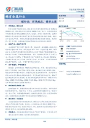 稀有金属行业深度：镁行业：环保施压，镁价上涨