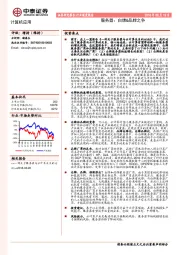 计算机应用：服务器：白牌&品牌之争