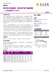 有色金属周报:铜矿罢工风险解除,海外锌矿复产或超预期
