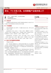 化工行业周报：原油、PTA价格大涨，助推聚酯产业链持续上行