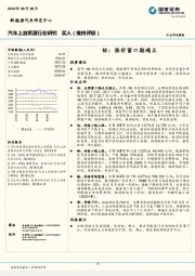 汽车上游资源行业研究：钴：涨价窗口期确立