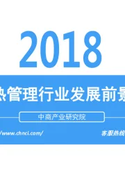 2018中国汽车热管理行业发展前景研究报告